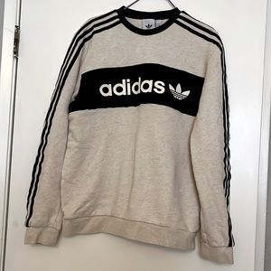 Adidas sweatshirt with 3-stripes on sleeves